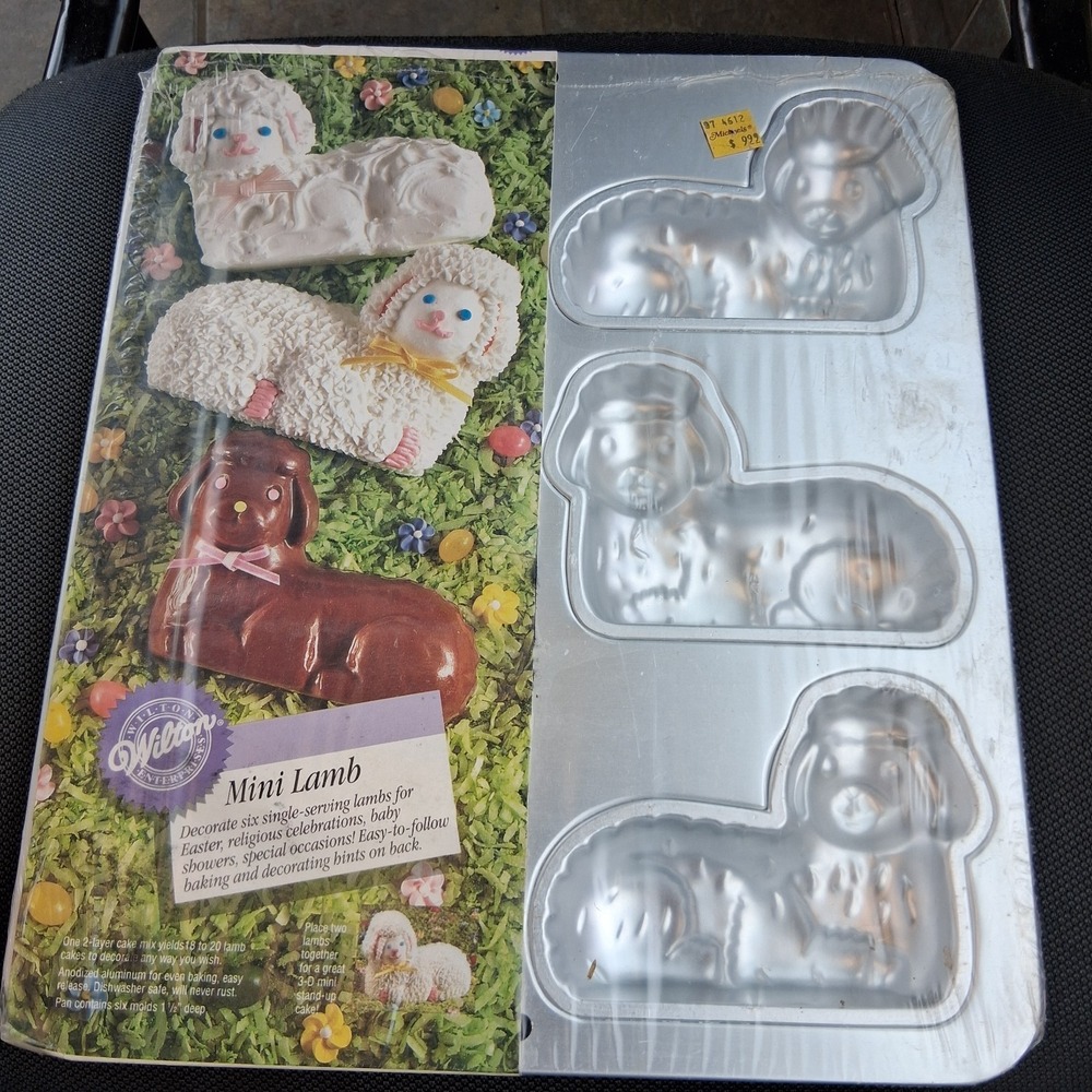 Vintageβ NOS 90s Wilton Mini Lamb Cake Pan Candy Molds NEW